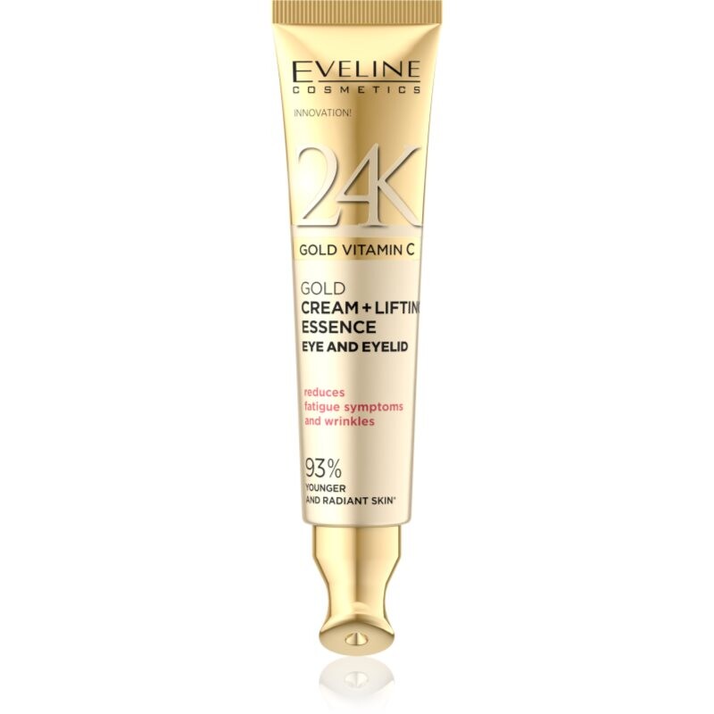 Eveline Cosmetics 24k Gold & Caviar 24K Gold Vitamin C vypínací krém na očné okolie 15 ml