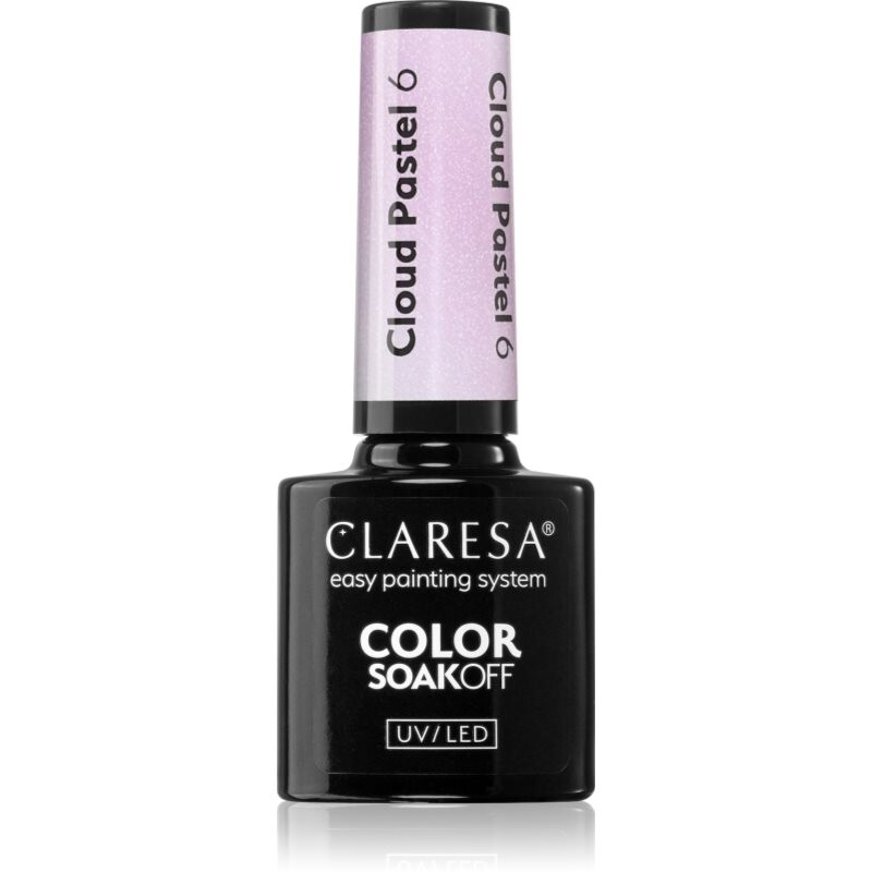 Claresa SoakOff UV/LED Color Cloud Pastel gélový lak na nechty s použitím UV/LED lampy odtieň 6 5 g