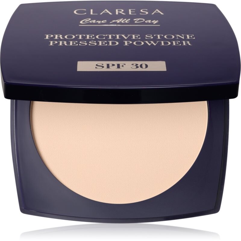 Claresa Care All Day Protective Stone Pressed Powder fixačný púder SPF 30 odtieň Universal 10 g