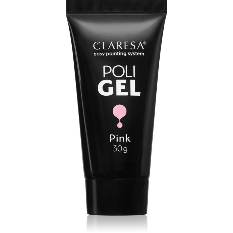 Claresa Poli Gel gél pre modeláž nechtov odtieň Pink 30 g
