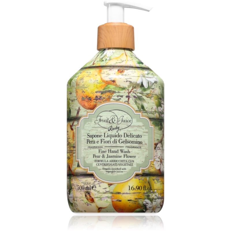 Rudy - Le Maioliche Pera & Fiori di Gelsomino Fine tekuté mydlo 500 ml
