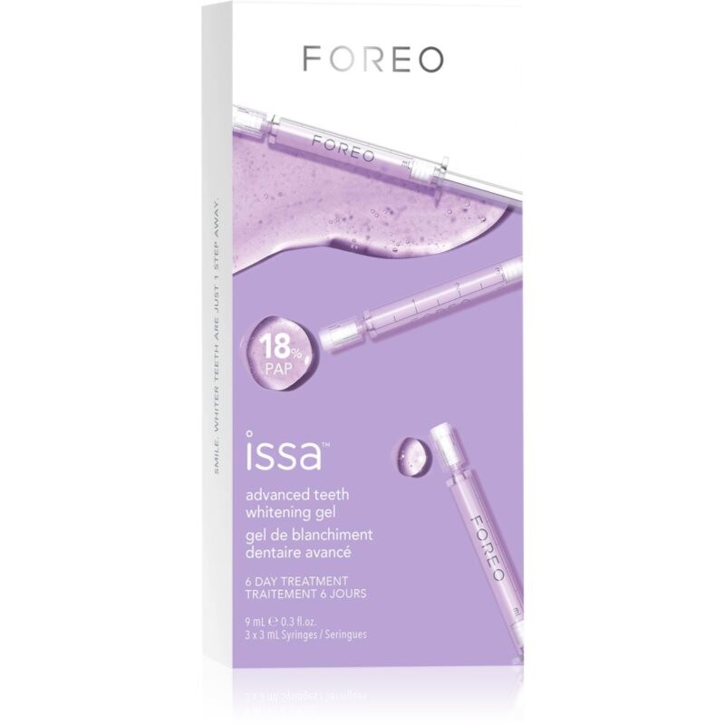 FOREO issa™ Advanced Teeth Whitening Gel bieliaci gél na zuby 3x3 ml