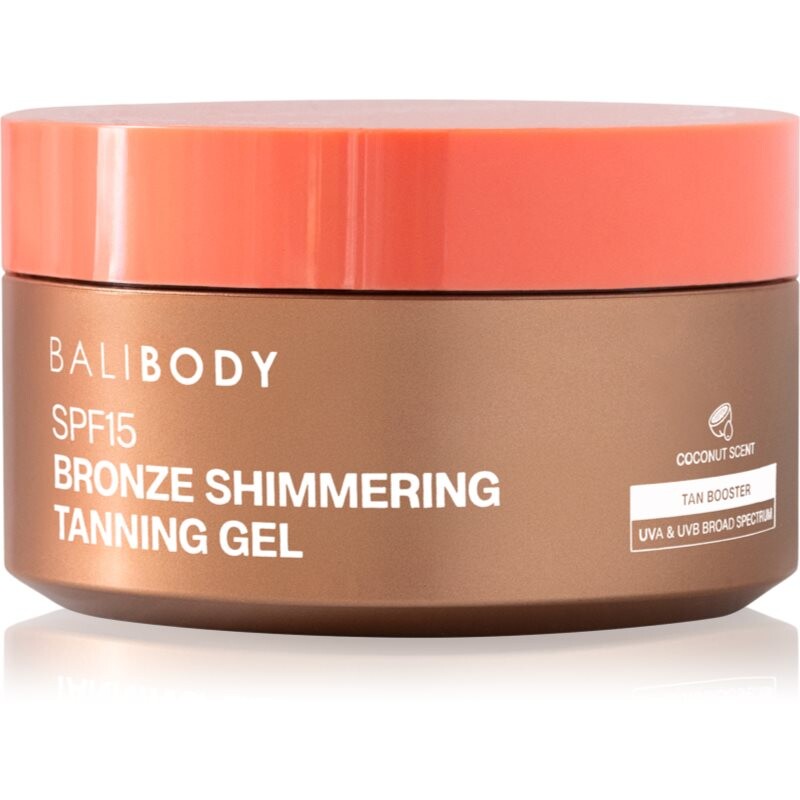 Bali Body Shimmering Tanning Gel gél na opaľovanie SPF 15 150 g