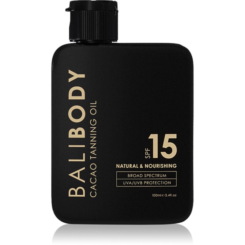 Bali Body Cacao Tanning Oil olej na opaľovanie SPF 15 100 ml
