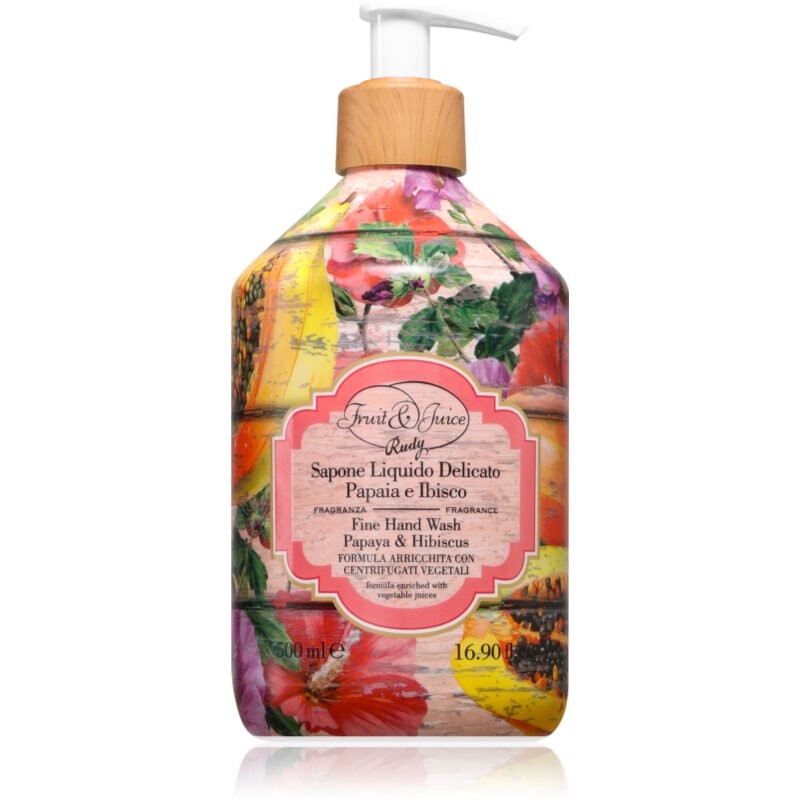 Rudy - Le Maioliche Papaya & Ibisco Fine tekuté mydlo 500 ml
