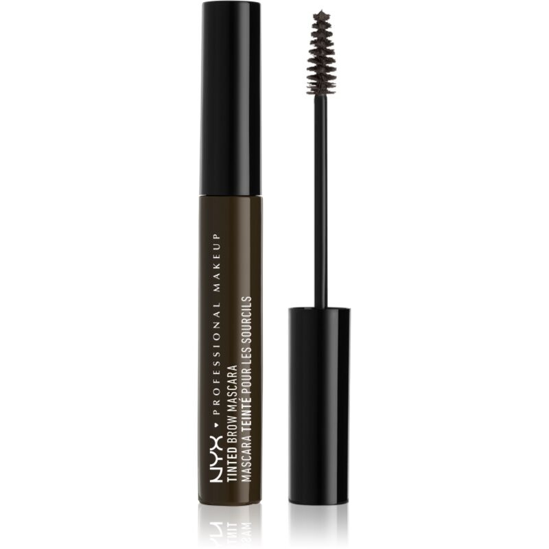 NYX Professional Makeup Tinted Brow Mascara riasenka na obočie odtieň 05 Black 6.5 ml
