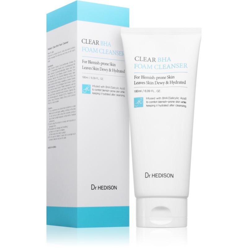 Dr. HEDISON Clear BHA Foam Cleanser hĺbkovo čistiaca pena pre rozjasnenie pleti 180 ml