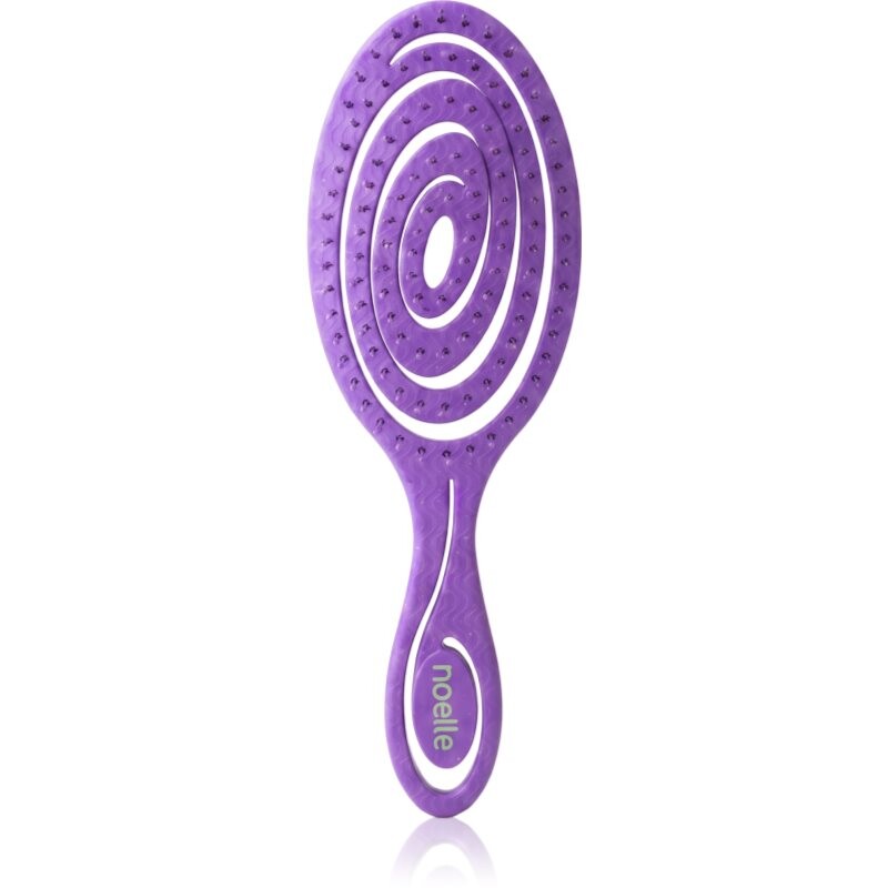 Noelle Hairbrush plochá kefa Purple Spiral 1 ks