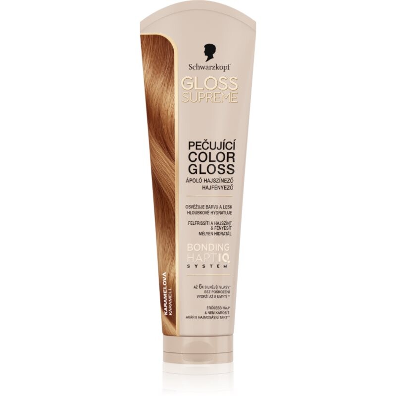 Schwarzkopf Creme Supreme Gloss farbiaca maska dodávajúci hydratáciu a lesk odtieň Karamelová 145 ml