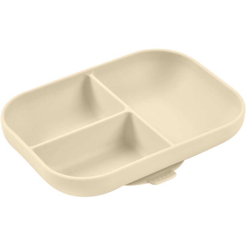 Beaba Divided Silicone Plate delený tanier s prísavkou Clay 1 ks