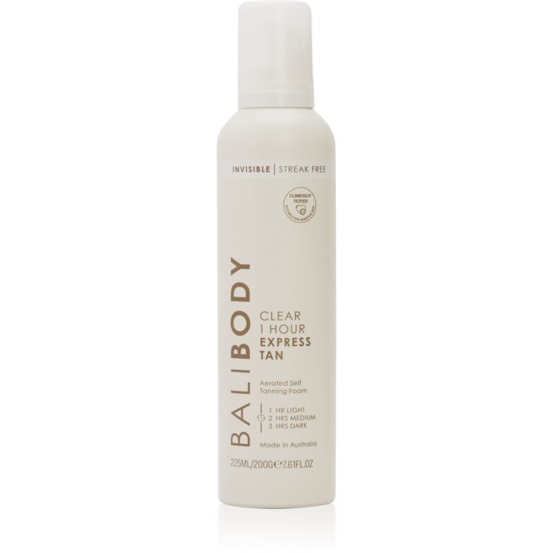 Bali Body Clear Express Tan transparentná samoopaľovacia pena 225 ml