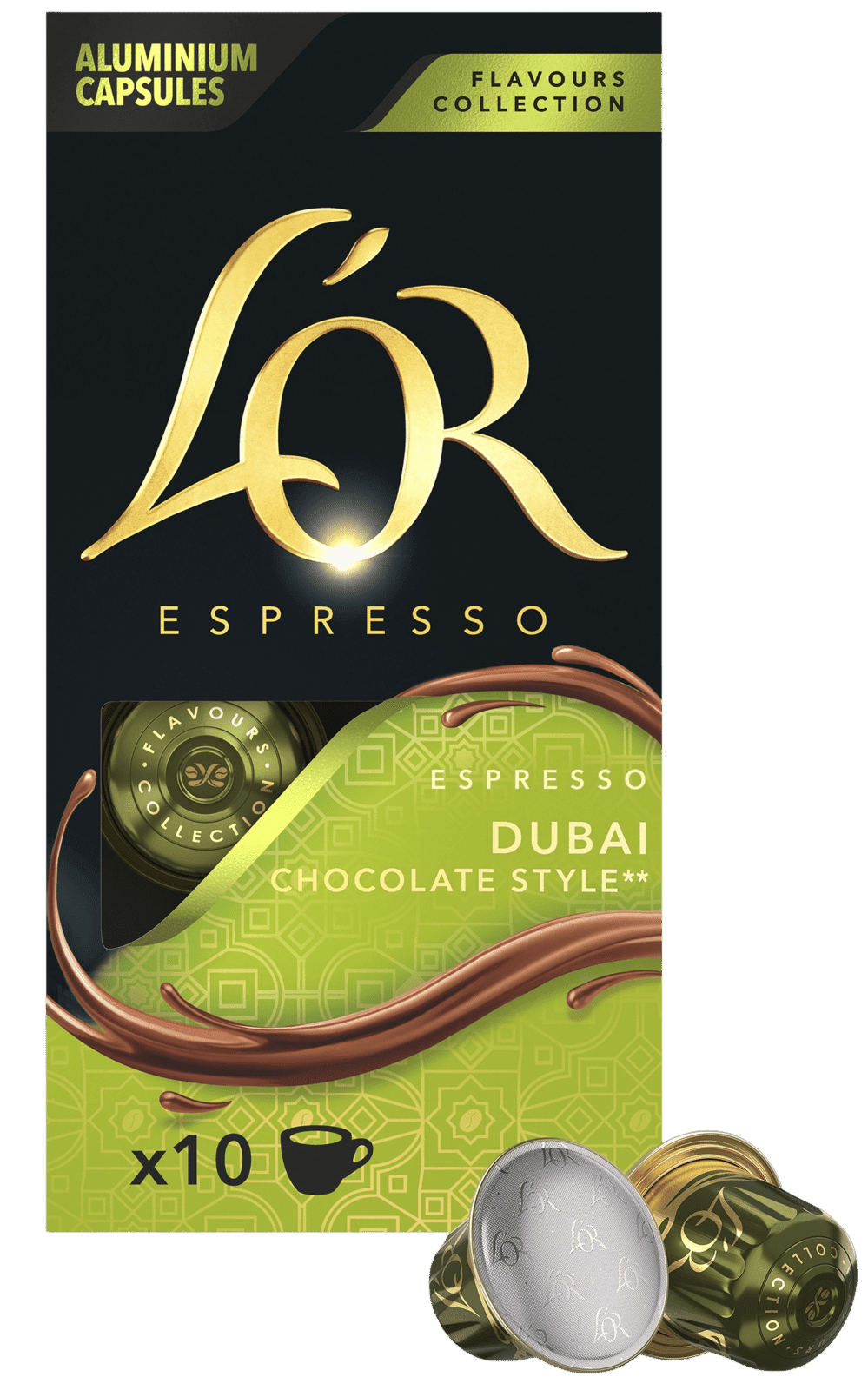 L'OR Espresso Dubai Chocolate style kapsuly pre Nespresso Original kávovary 10 ks