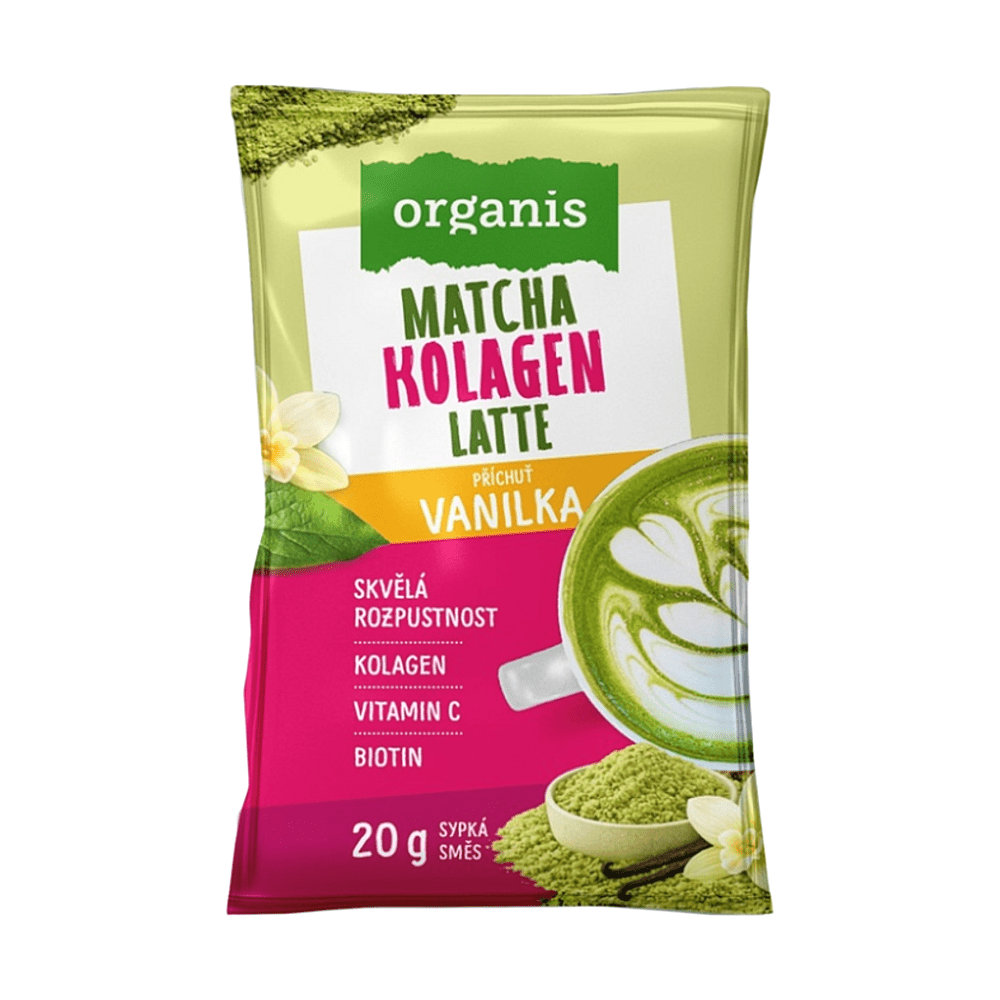 ORGANIS Kolagén Matcha Latte Vanilka 20 g