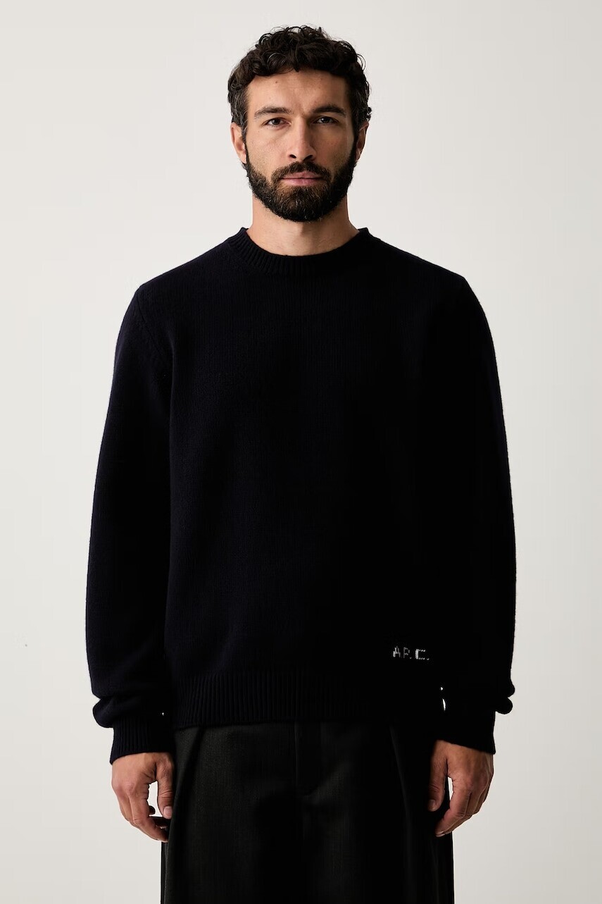 A.P.C. sveter pánsky vlnený pull edmond