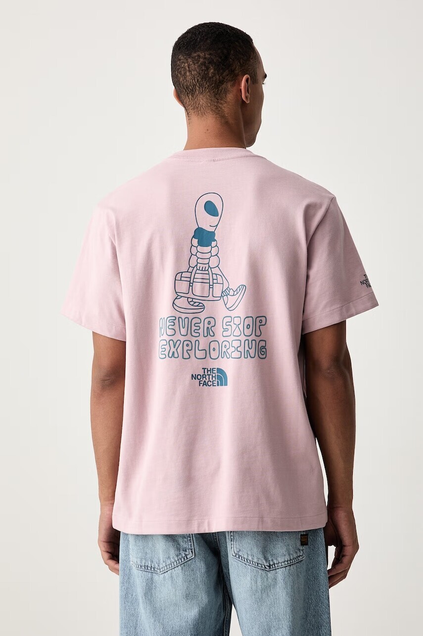 The North Face oversize tričko pánske bavlnené ALIEN