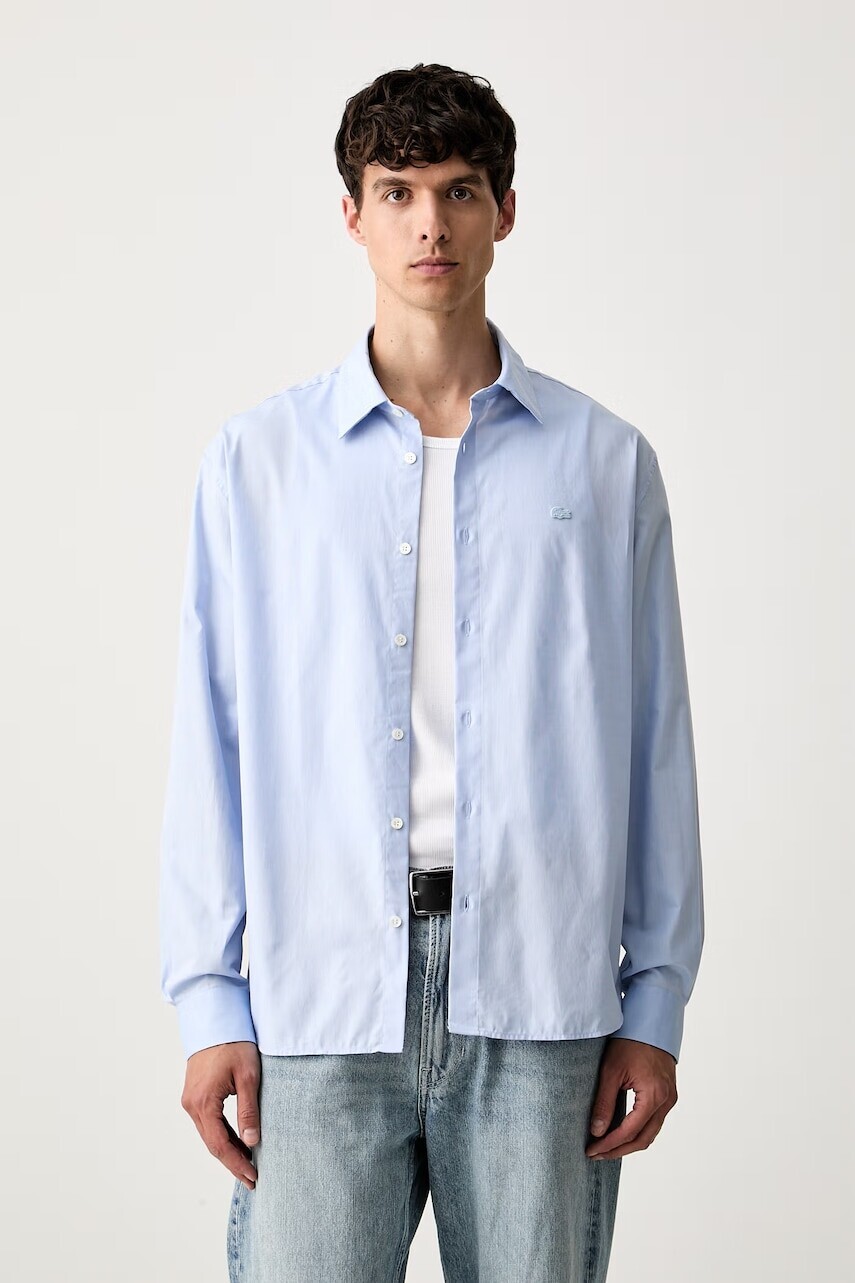 Lacoste košeľa oxford bavlnená