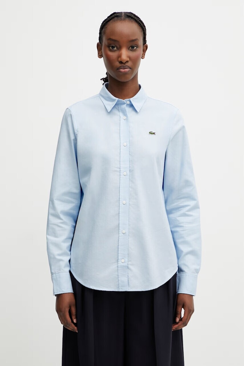 Lacoste košeľa oxford dámska bavlnená