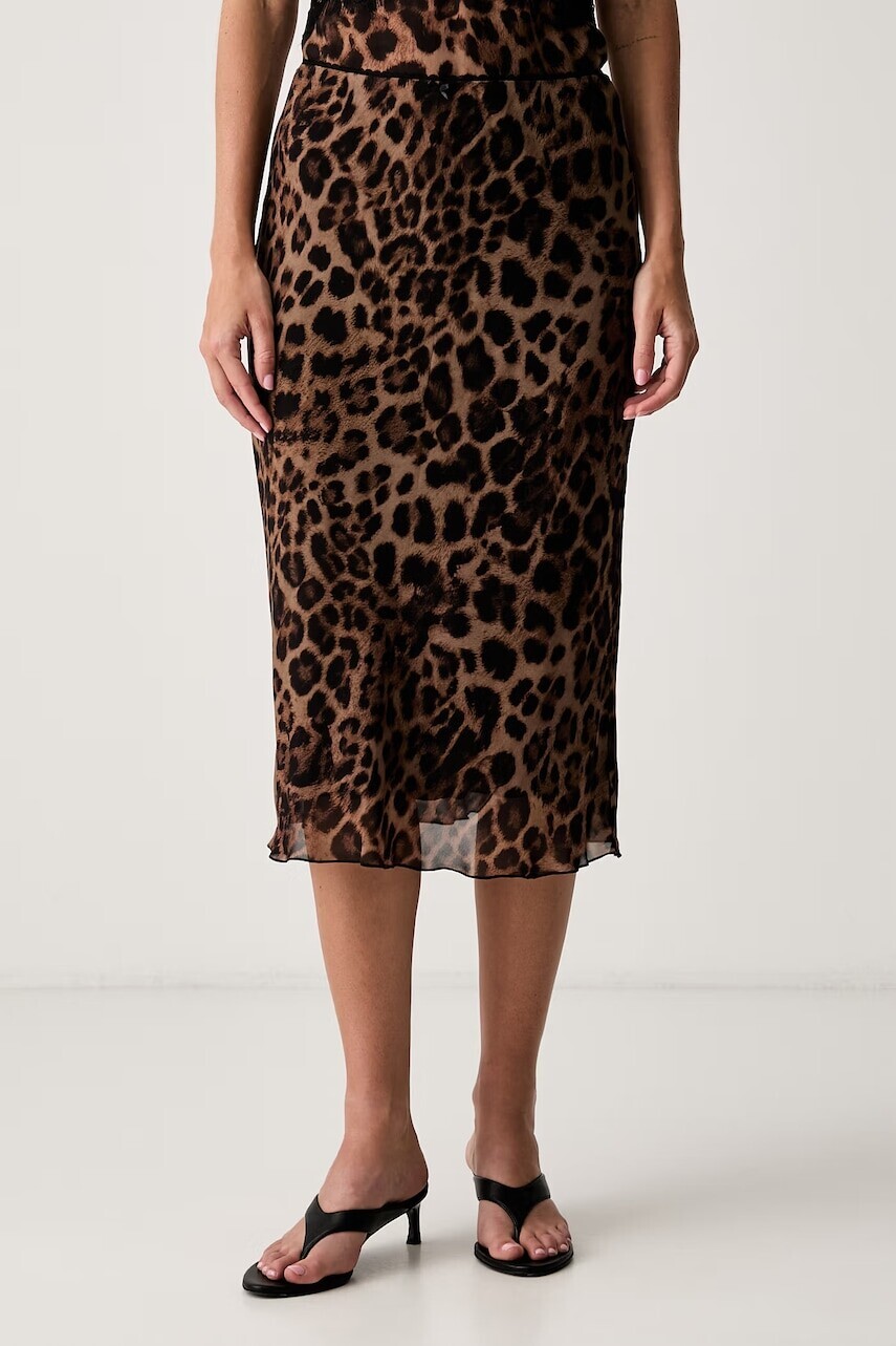 Le Privé sukňa z viskózy GENET SKIRT LEOPARD