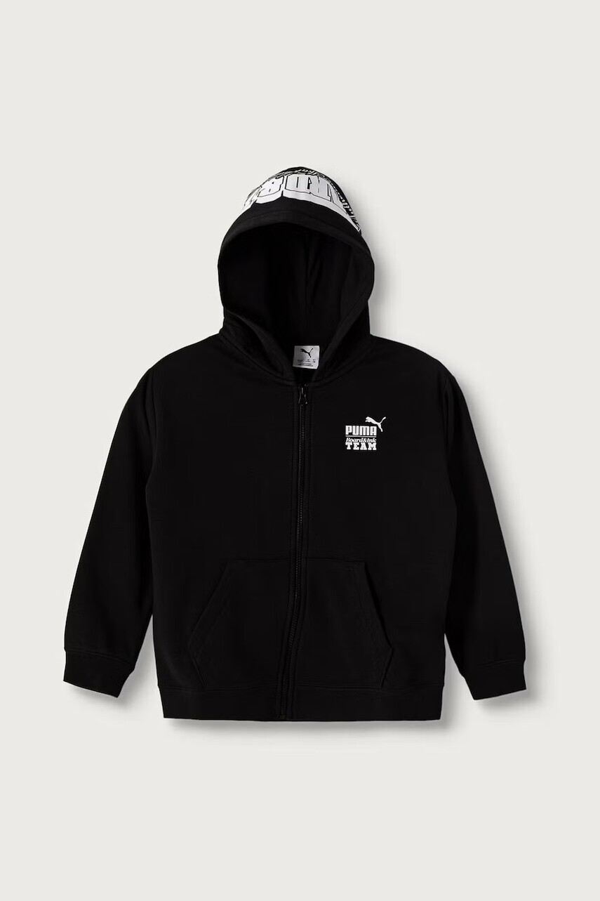 Puma mikina s kapucňou detská s bavlnou Mid90s Relaxed Full-Zip Hoodie TR B