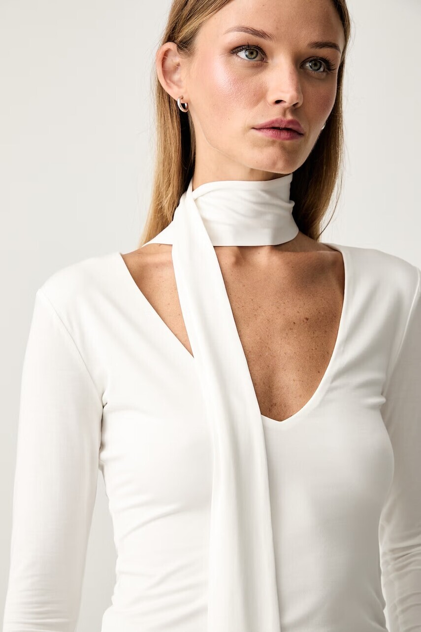 Le Privé šál dámsky s modalom SCARF BLANC