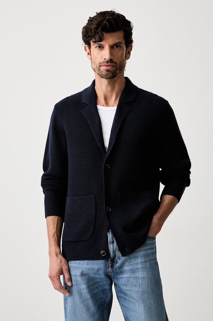 Tommy Hilfiger kardigán pánsky s vlnou