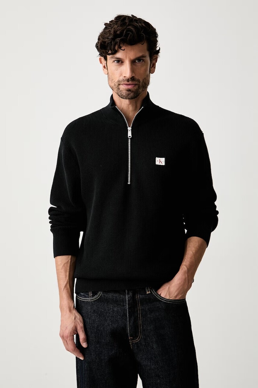 Calvin Klein Jeans polorolák pánsky bavlnený