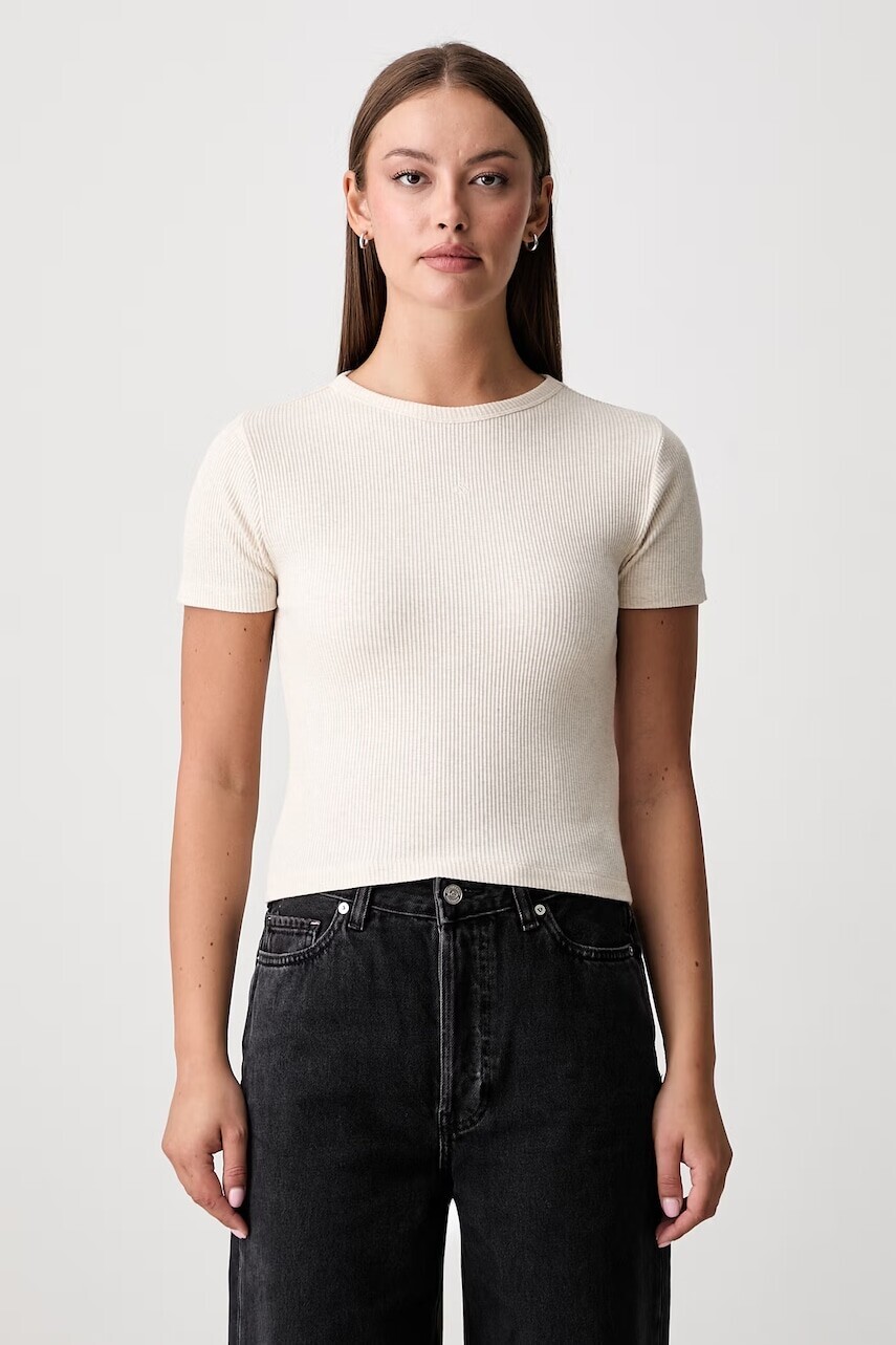 Scotch & Soda crop top dámsky bavlnený s elastanom