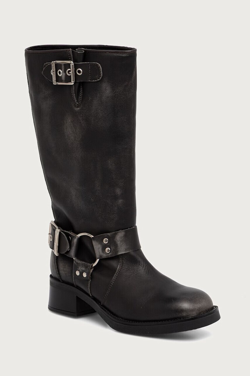 Steve Madden jazdecké čižmy dámske kožené Beau