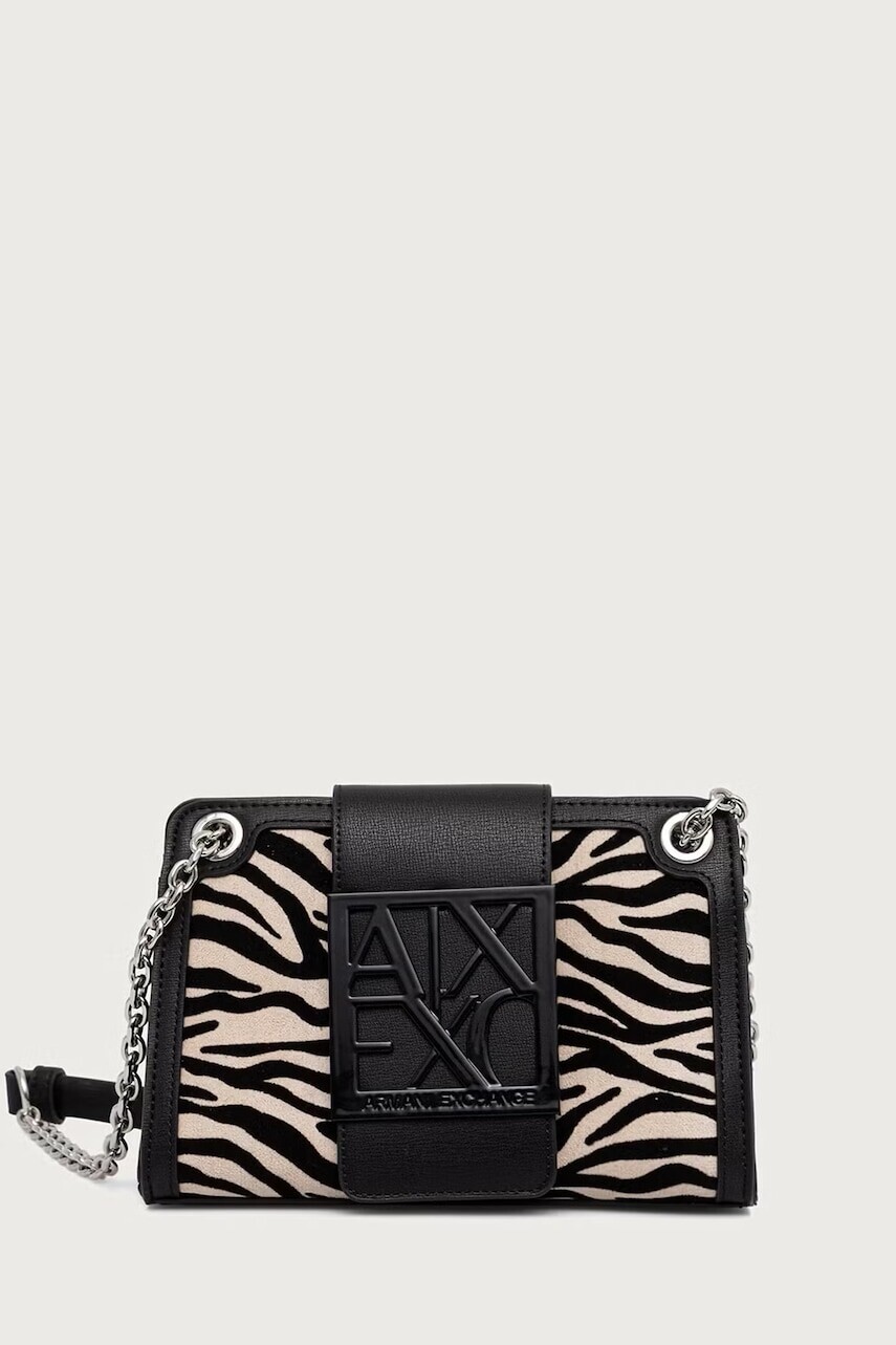Armani Exchange crossbody kabelka dámska z imitácie semišu