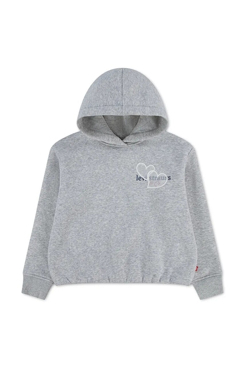 Levi's mikina s kapucňou detská s bavlnou MEET AND GREET BUBBLE HOOD