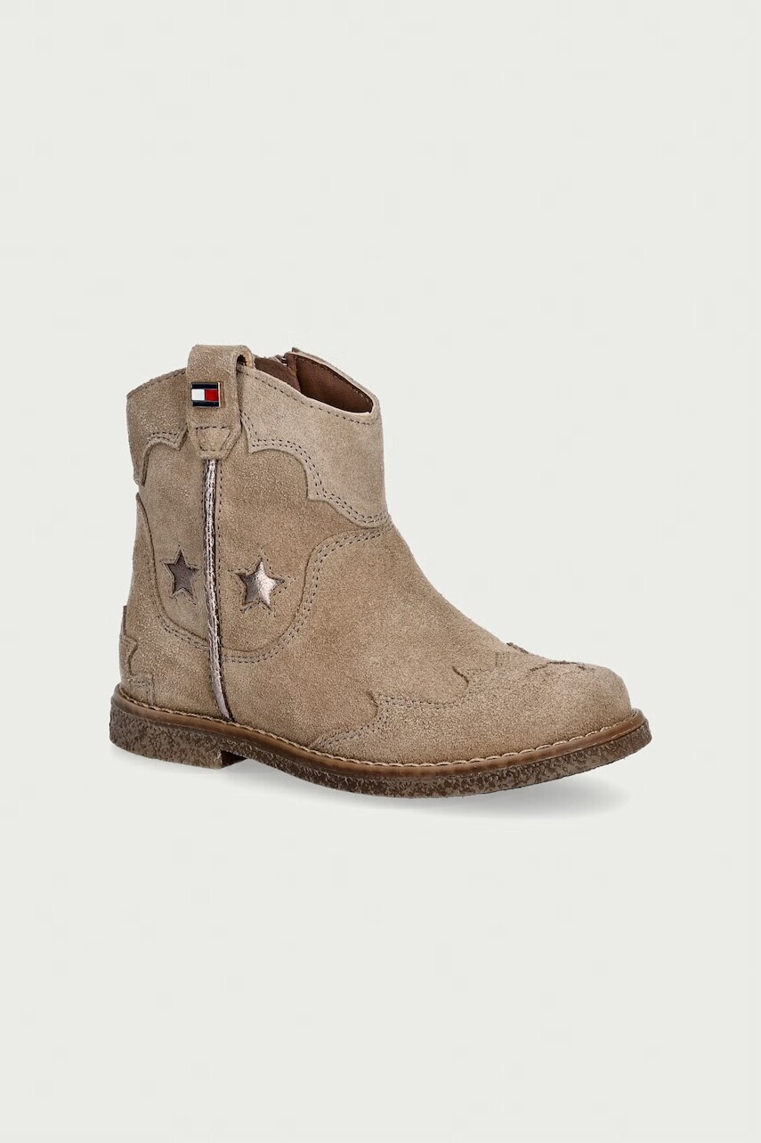 Tommy Hilfiger členkové čižmy detské semišové