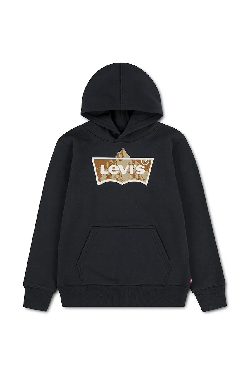 Levi's mikina s kapucňou detská s bavlnou TALLEST PEAK BATWING HOODI