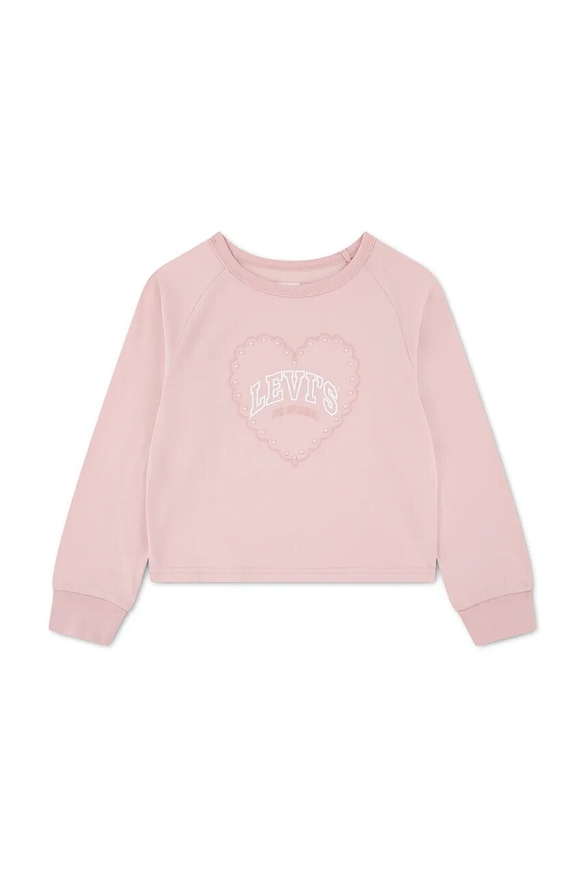 Levi's tričko s dlhým rukávom detské s bavlnou HEART KNIT TOP