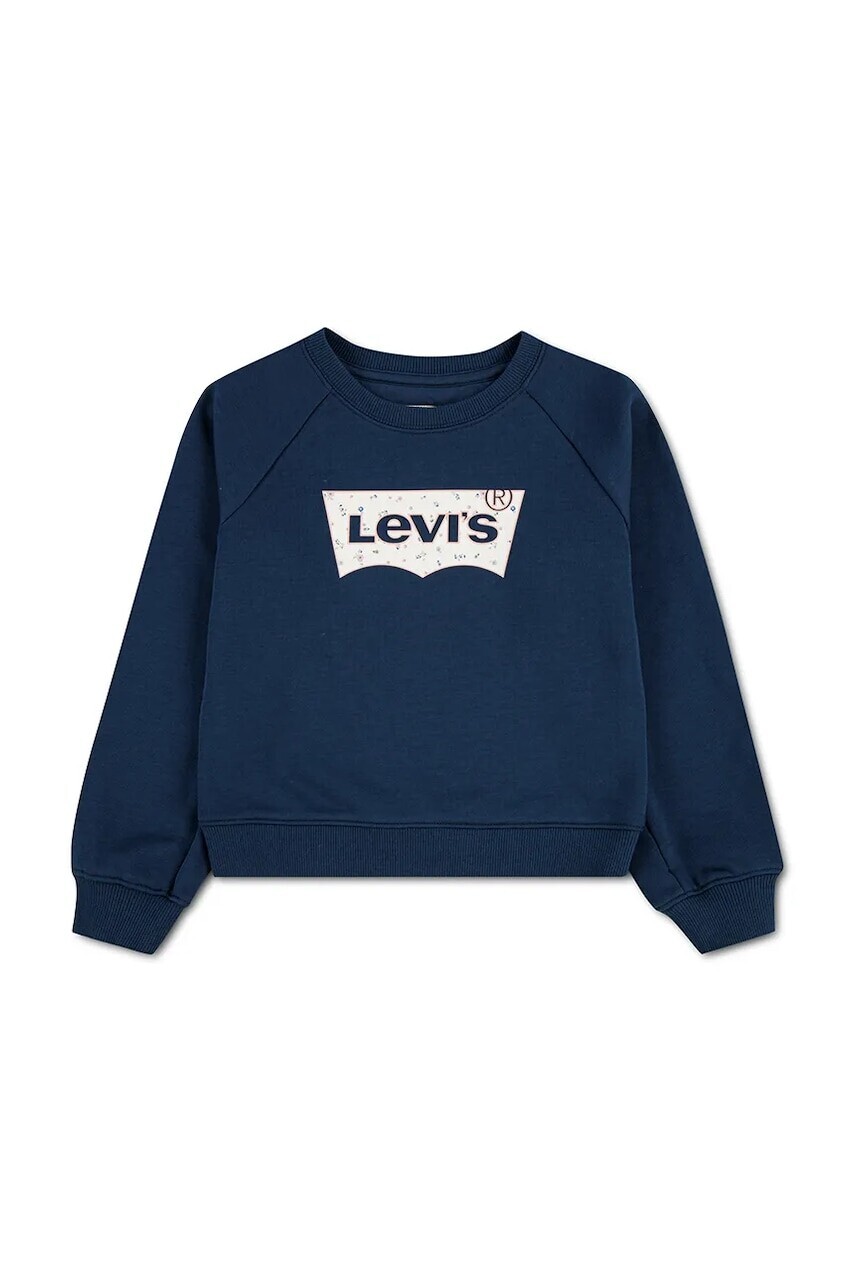 Levi's mikina detská s bavlnou FLORAL BATWING CREW