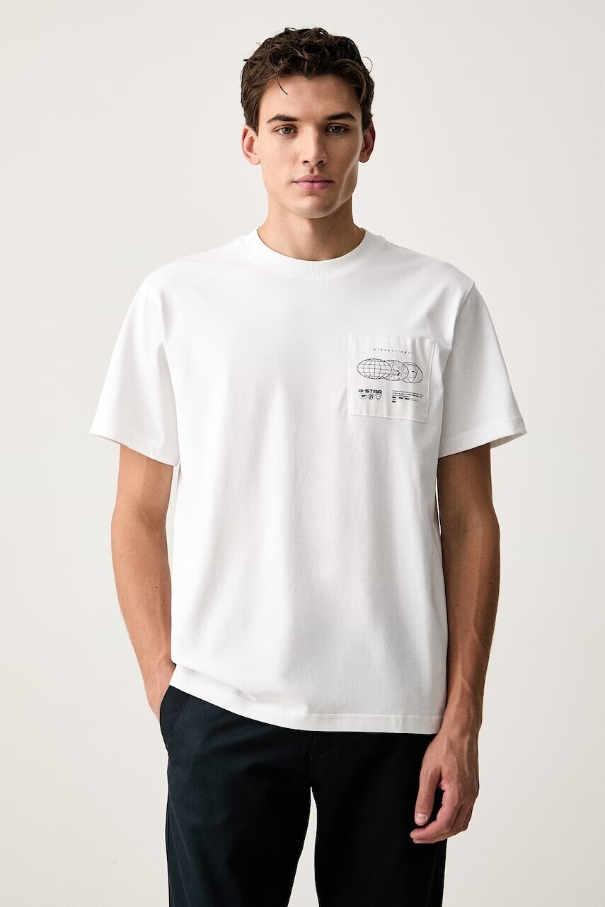 G-Star tričko pánske bavlnené Applique gr