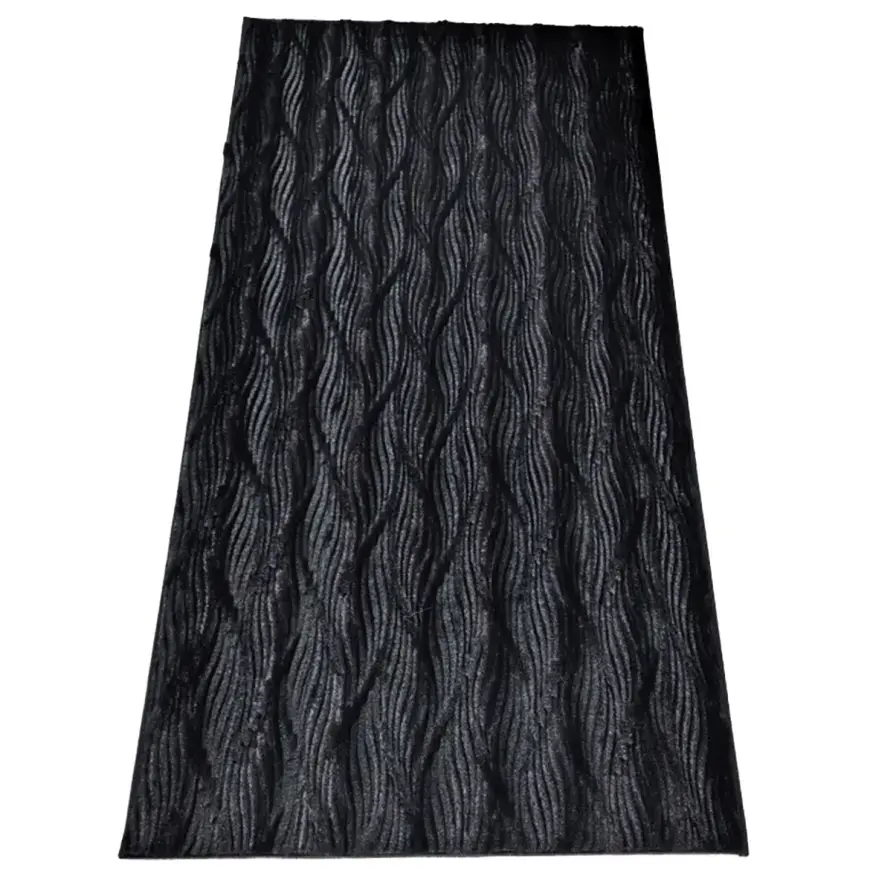 Koberec Lila Rabbit Fur 0,8/1,5 Sm688 čierny