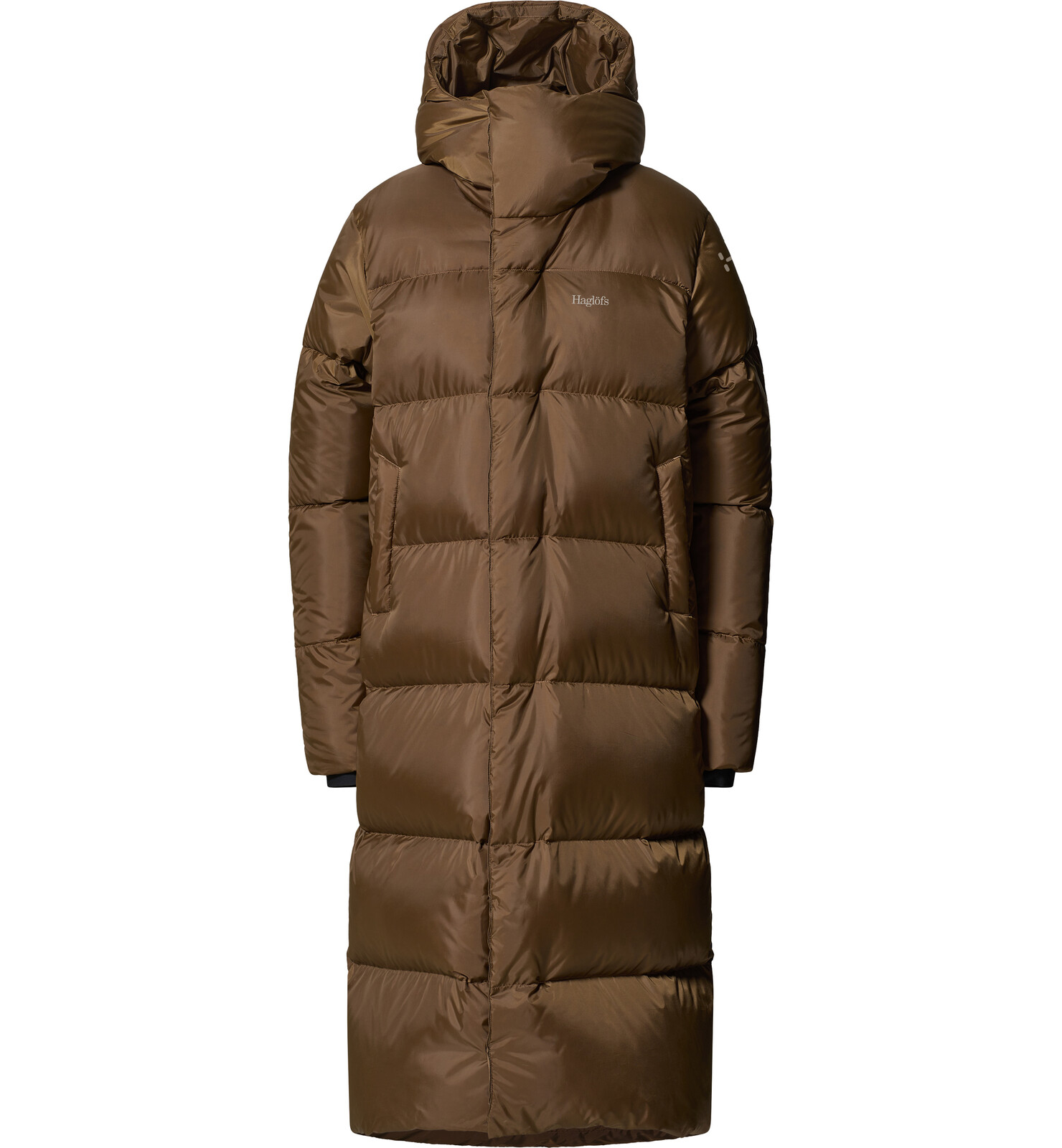 Haglöfs Long Down II Parka Women hnedá Veľkosť: L 7318841945842