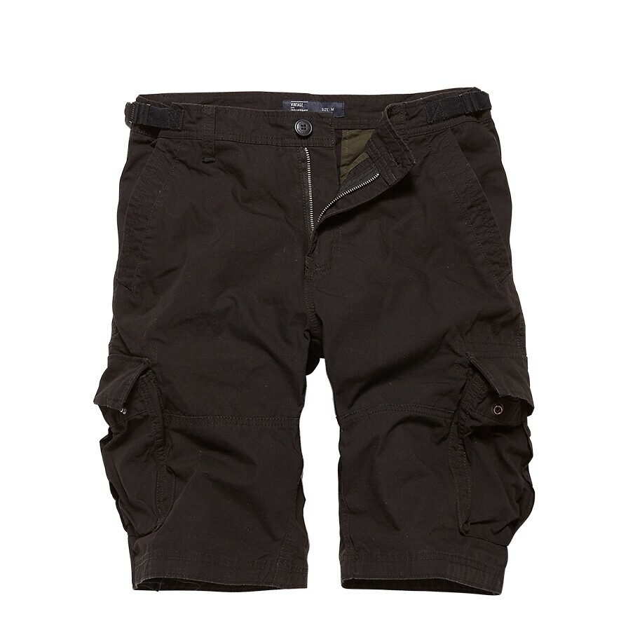 Kraťasy Vintage Industries Terrance - čierne, XS