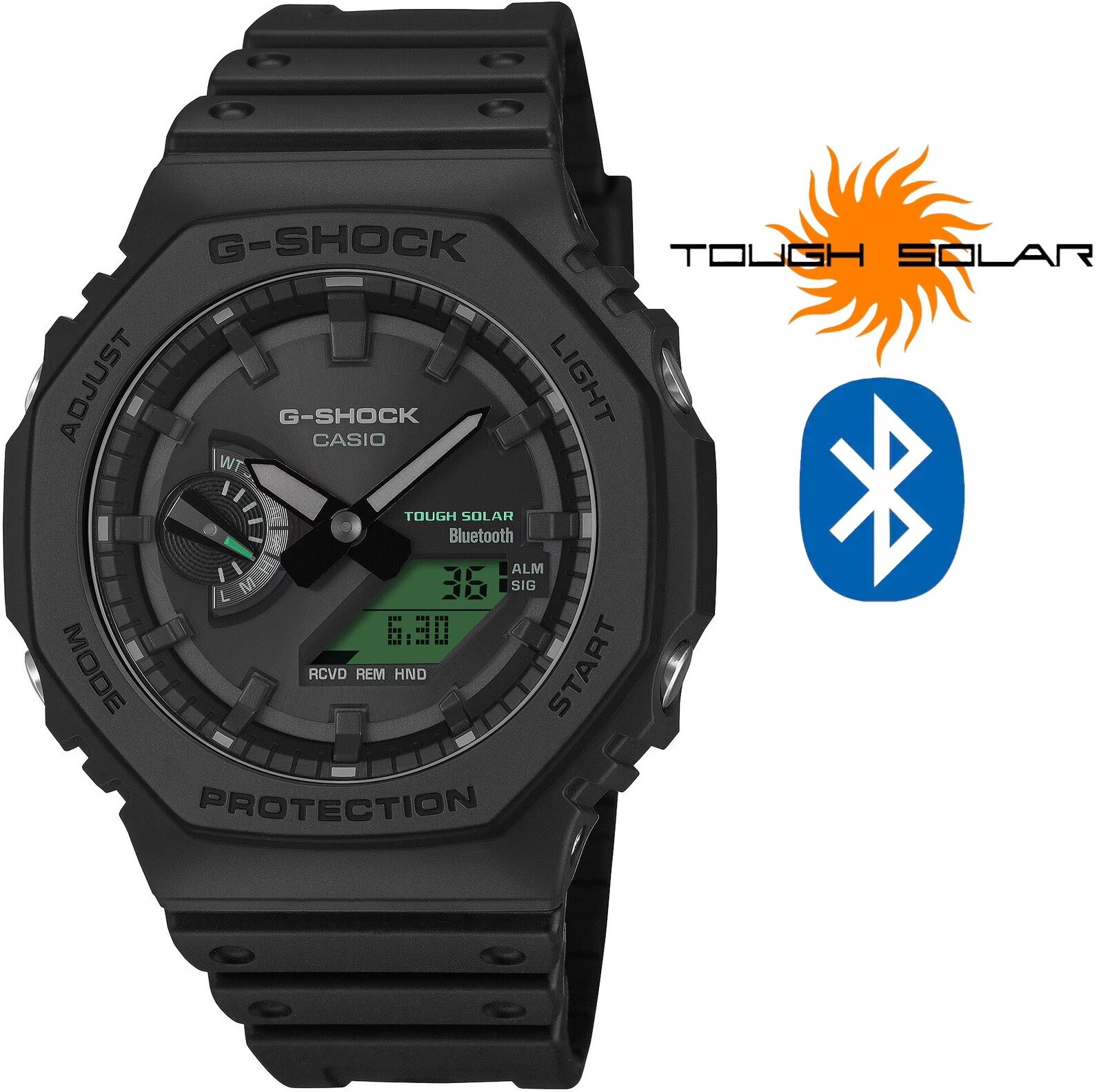 Casio G-Shock Original Carbon Core Guard Bluetooth Solar GA-B2100BEG-1AER (666)