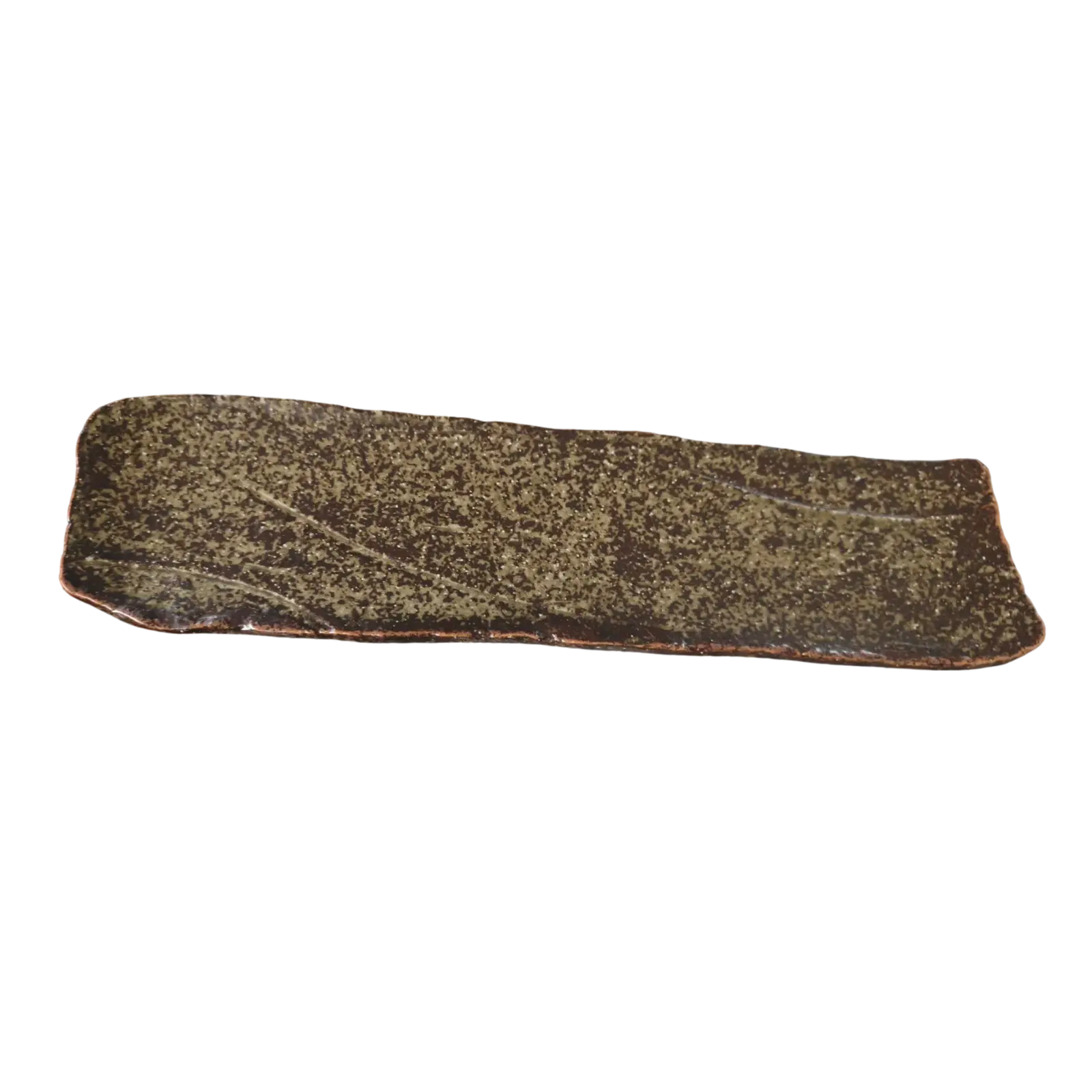 Servírovací tanier TERRA 36 x 9 cm, hnedá, keramika, MIJ
