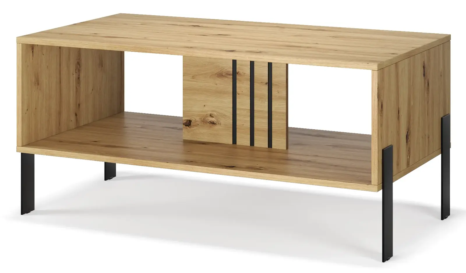 Konferenční stolek Nexa 100 cm černý/dub Artisan