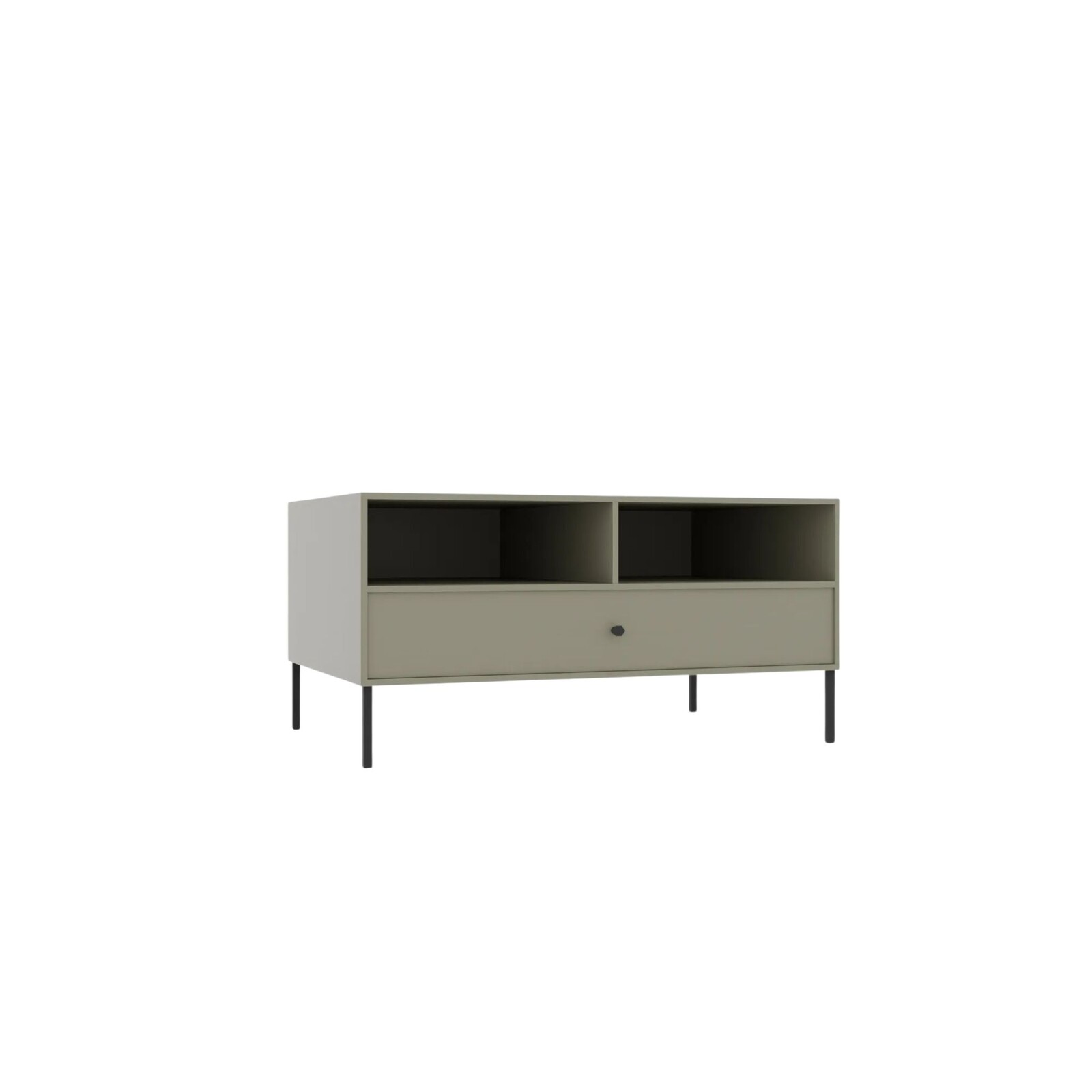 Konferenčný stolík Tilina 100 cm eukalyptus/čierny