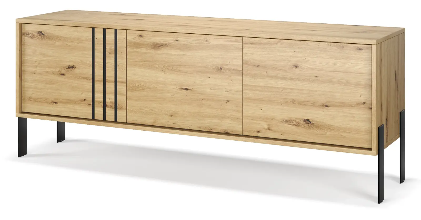 TV stolek Nexa 150 cm černý/dub Artisan