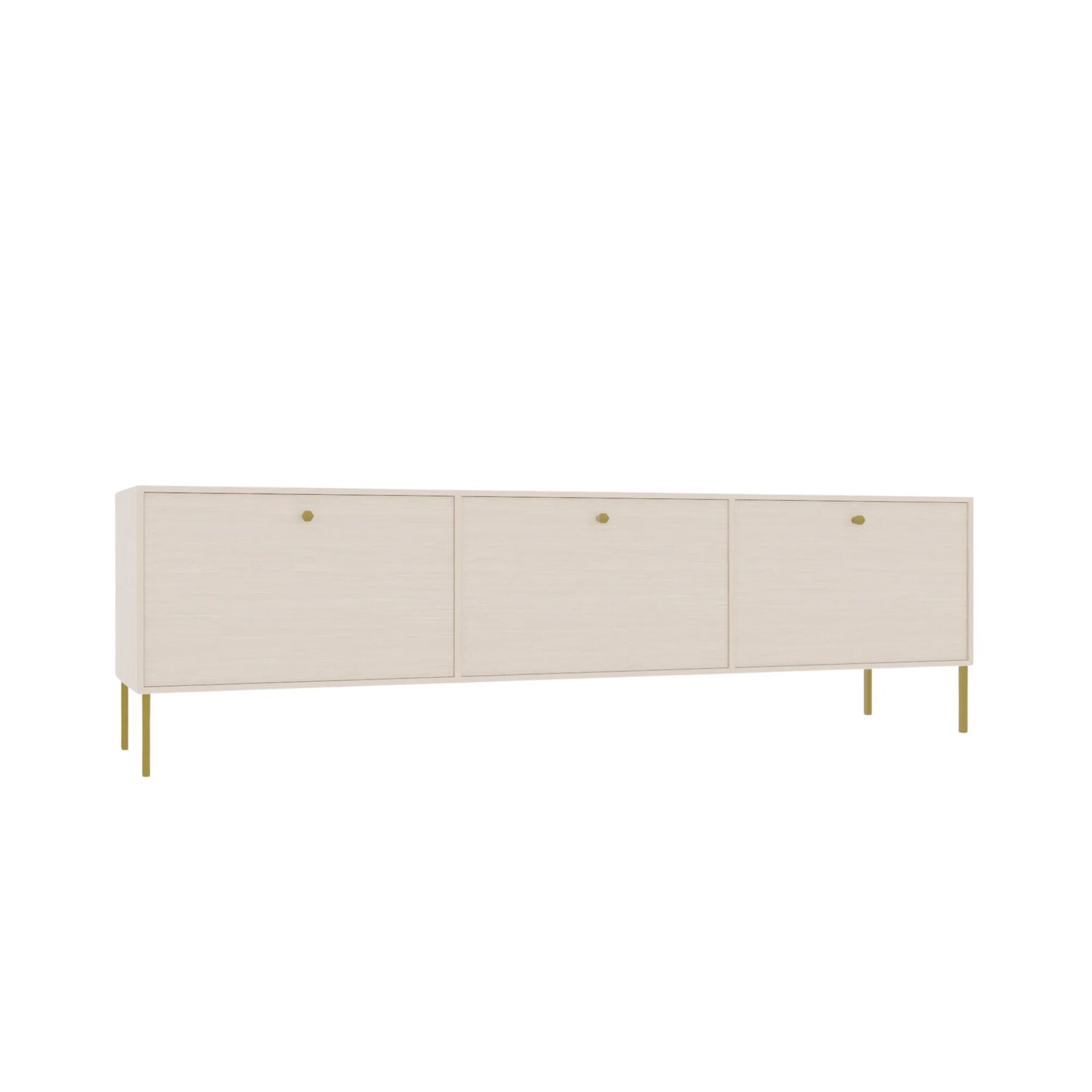 TV stolek Tilina 3D 180 cm béžový/zlatý