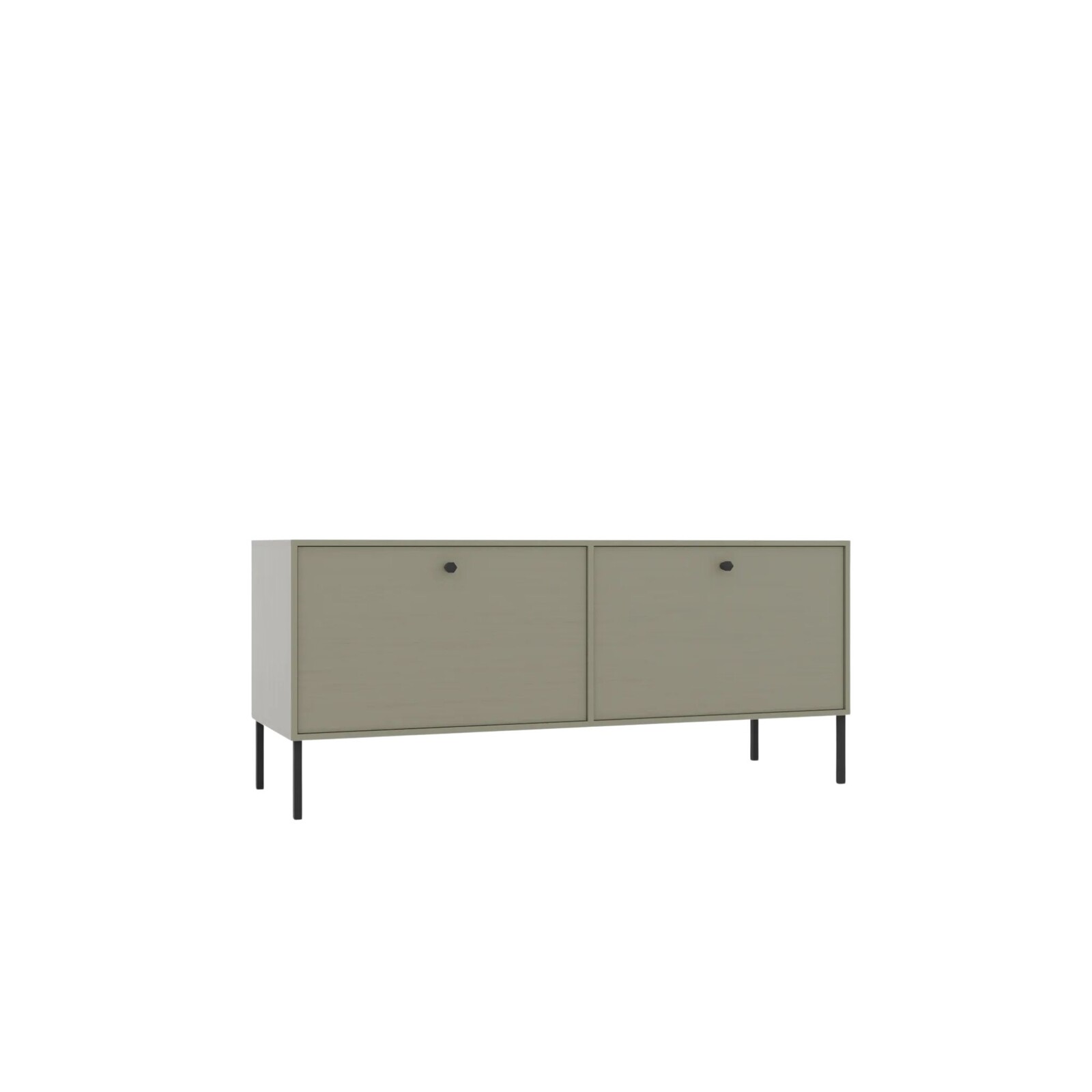 TV stolík Tilina 2D 120 cm eukalyptus/čierny