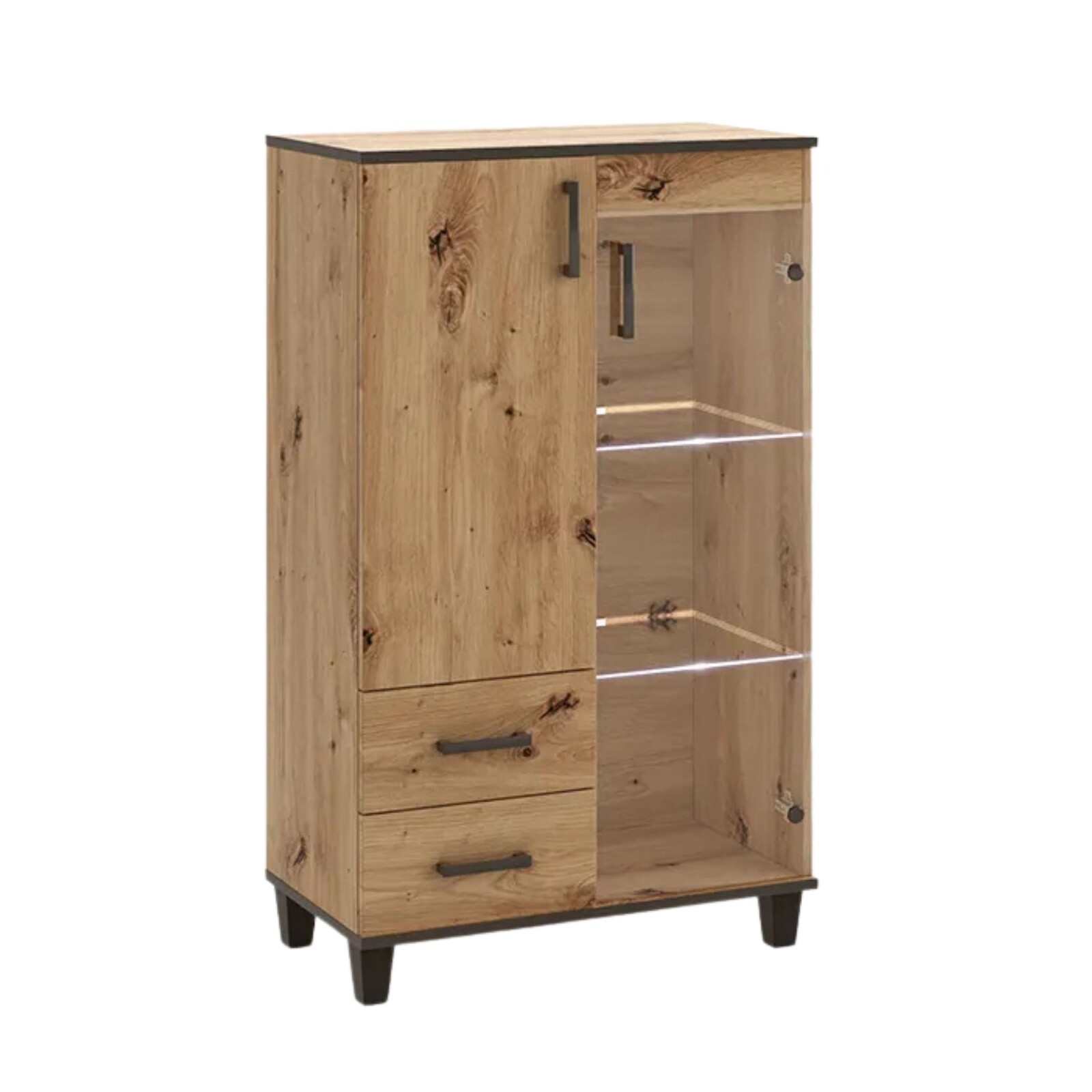 Vitrína Polany 01 80 cm dub Artisan