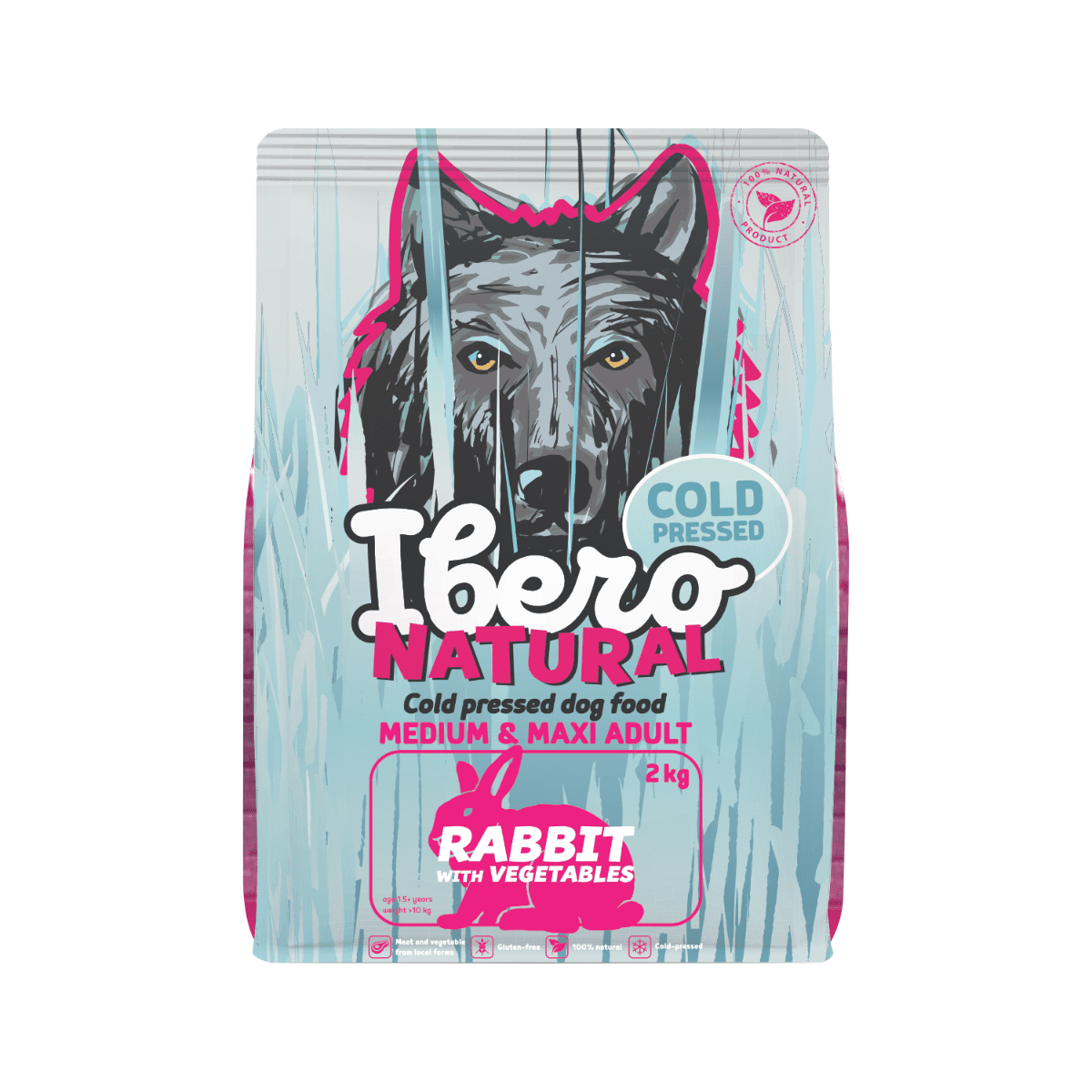 Ibero Cold Press Dog Medium & Maxi Adult Rabbit - 2kg