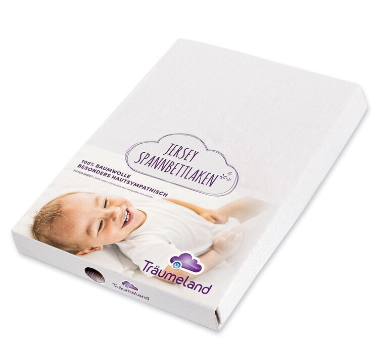 TRÄUMELAND Plachta jersey do kočíka 35x78 cm weiss