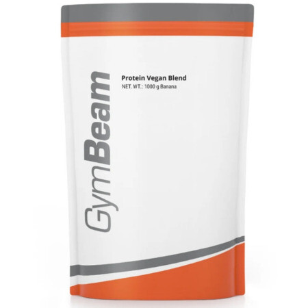 GYMBEAM Vegan blend zmes rastlinných proteínov v prášku príchuť banán 1000 g