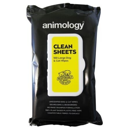 Animology CLEAN SHEETS čistiace utierky pre psov a mačky 100 ks